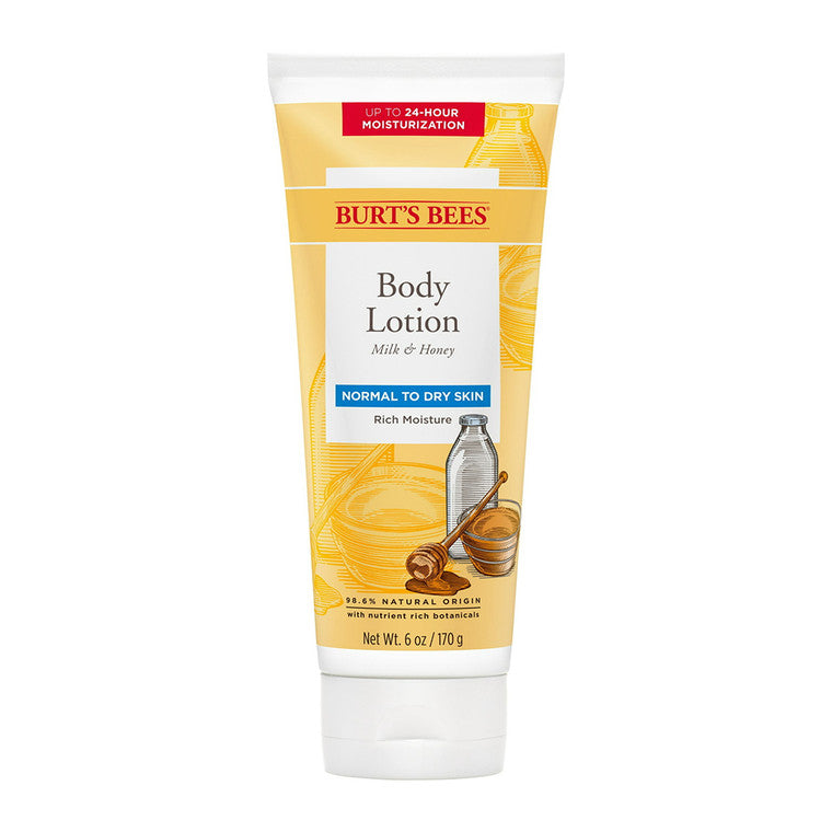 Loțiune de corp, Burt's Bees, Milk & Honey, Pentru piele normală-uscată, Hrănire, Catifelare, 170 g