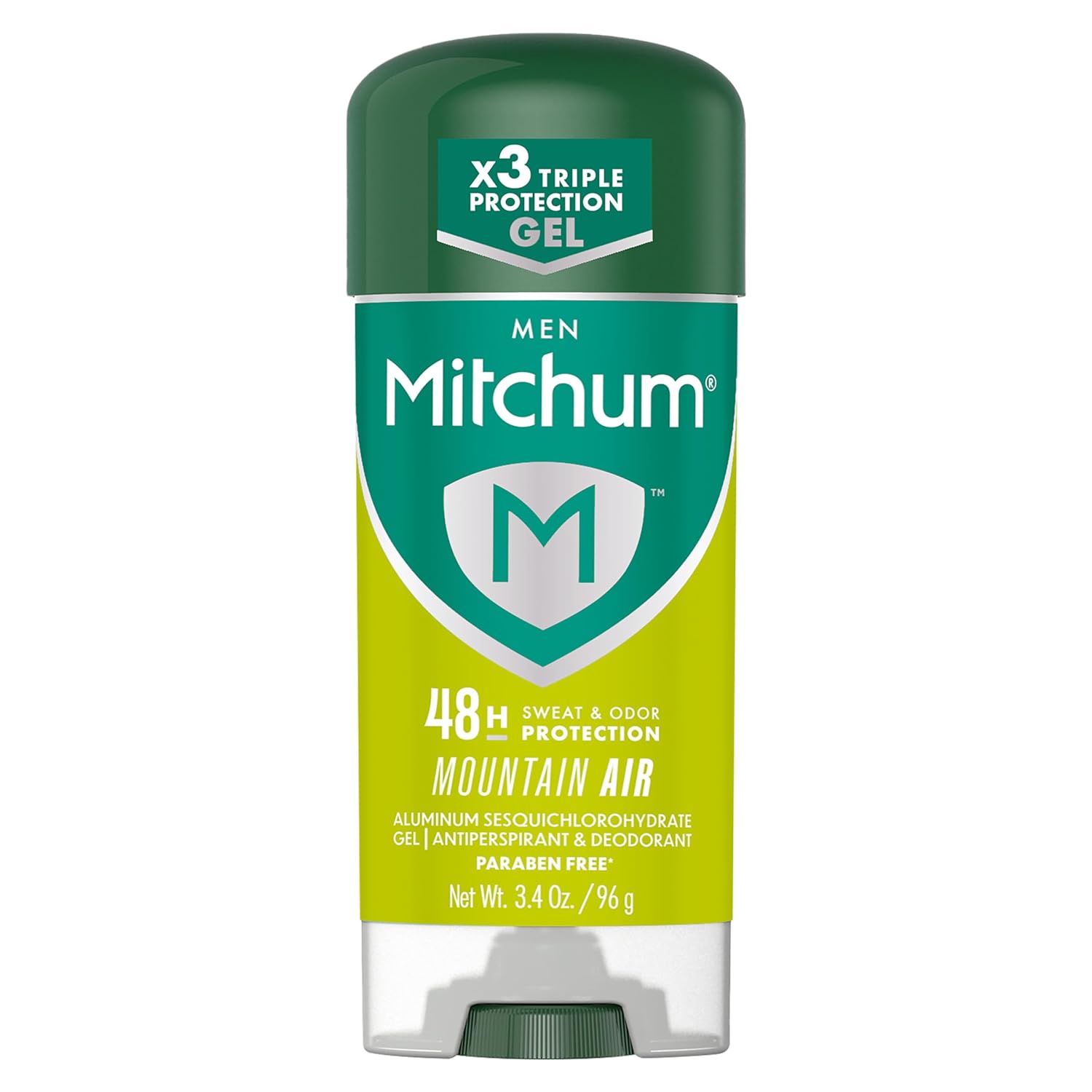 Gel antiperspirant deodorant, Mitchum, Mountain Air, Transparent, Prospețime intensă, Control miros, 96 g