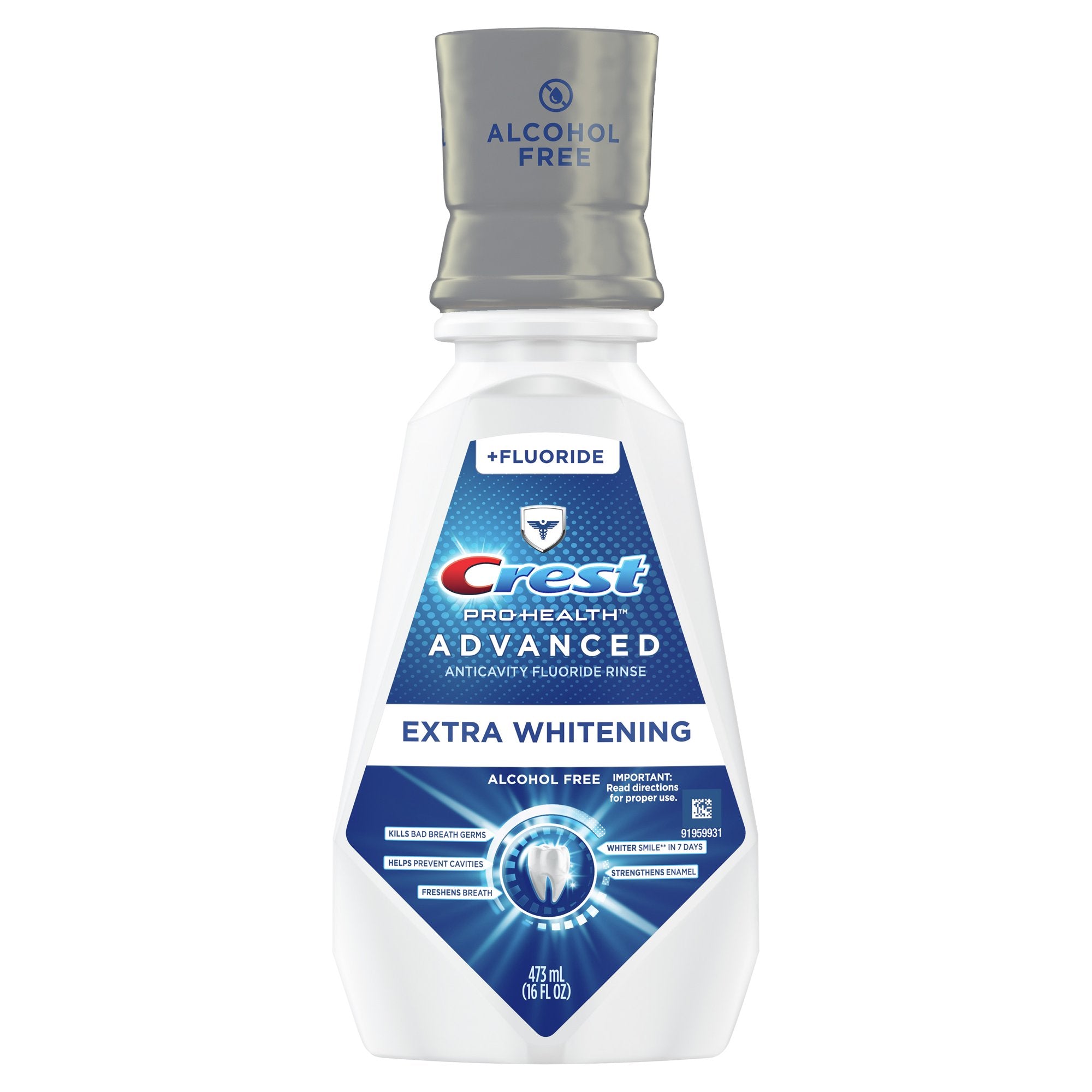 Apa de Gura, Crest, Pro-Health, Advanced Extra Whitening, Fara Alcool, 473ml