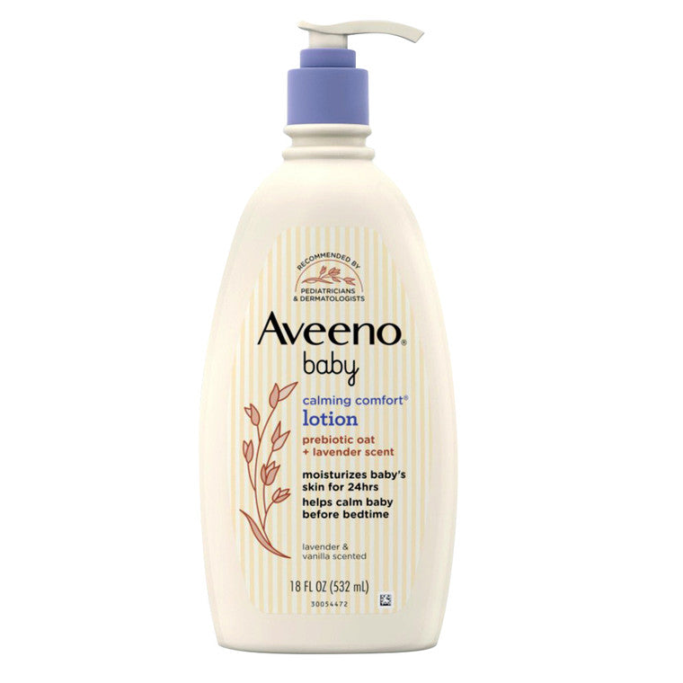 Loțiune corp, Aveeno, Calming Comfort, Lavandă & vanilie, Calmare, Hidratare de durată, 532 ml