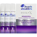 Set Spuma, Head & Shoulders, Scalp X, impotriva Caderii Parului, Minoxidil 5%, pentru Femei, Tratament 6 Luni, 3x 60gr