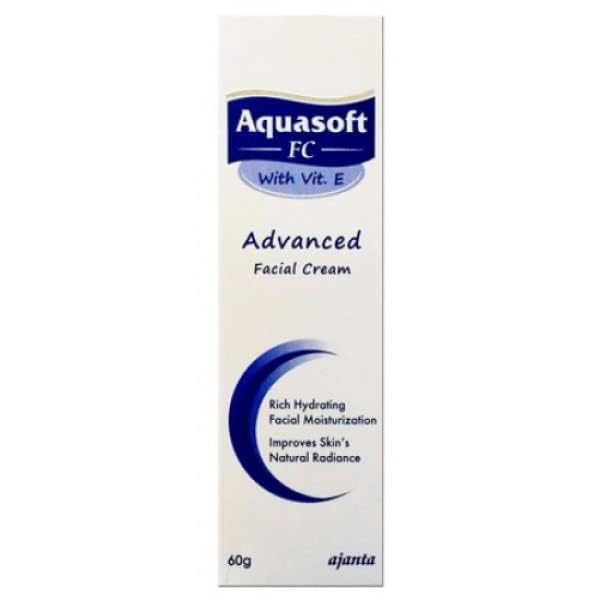 Crema pentru Fata, Ajanta, Aquasoft FC, cu Filtre UVA si UVB, Efect Hidratant Intensiv, 60gr