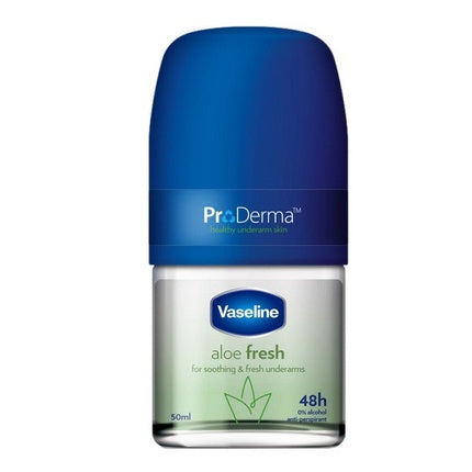 Antiperspirant Roll-On, Vaseline, Pro Derma Aloe Fresh, Protecție 48h, Calmare cu aloe, 50 ml