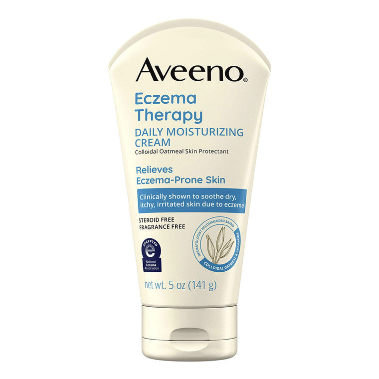 Cremă corp, Aveeno, Eczema Therapy, Hidratant zilnic, Fără parfum, Calmare, 141 g
