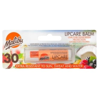 Balsam de buze, Malibu, SPF 30 Mango, Protecție UV, Hidratare, Aromă Mango, 5 g