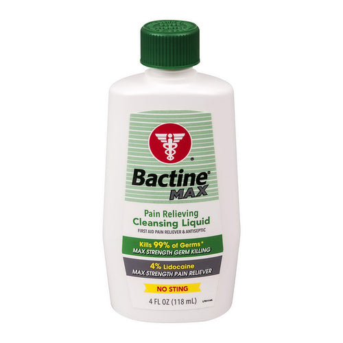 Lichid antiseptic, Bactine, Max, Analgezic, Fără înțepături, Curățare delicată, 118 ml