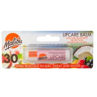 Balsam de buze, Malibu, SPF 30 Watermelon, Protecție UV, Hidratare, Aromă Pepene, 5 g