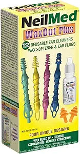 Bețișoare reutilizabile pentru curățarea urechii, NeilMed, Flexible Ear Cleaners, Set 15 bucăți