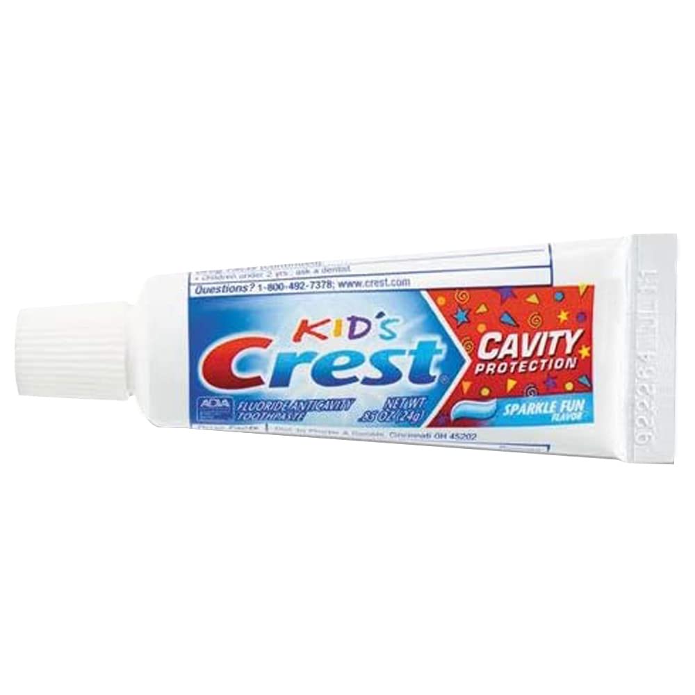 Pasta de Dinti pentru Copii, Crest 3D White, Sparkle Fun, Aroma Bubble Gum, 24gr