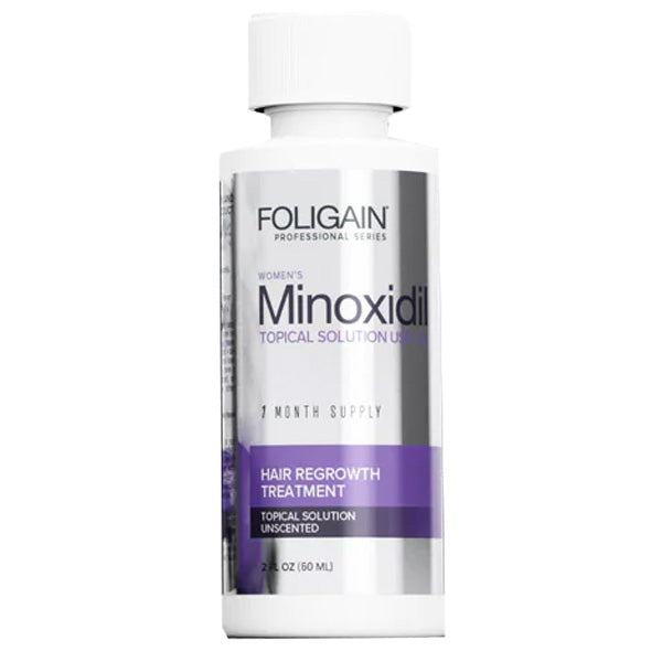 Solutie pentru Cresterea Parului, Foligain, Minoxidil 2%, Pipeta Inclusa, 1x 60ml