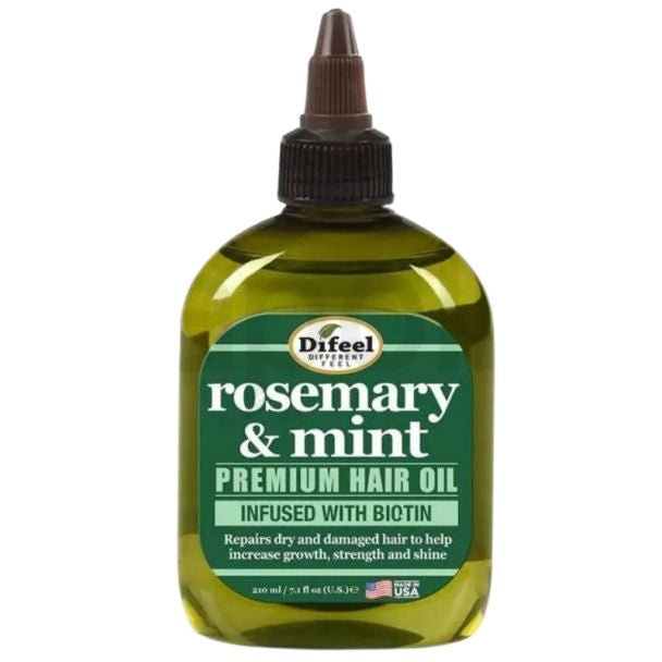 Ulei păr, Difeel, Premium Rosemary & Mint, Revigorare, Hrănire, Strălucire, 210 ml