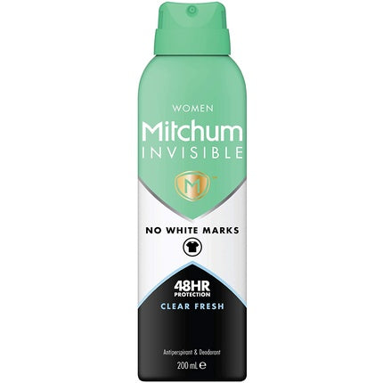Deodorant Spray Antiperspirant, Mitchum Women, Clear Fresh, Invizibil 48h, Prospețime, 200 g
