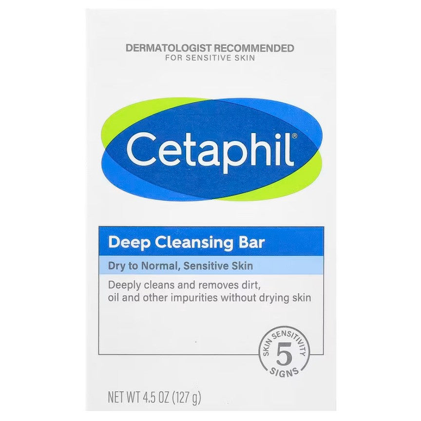 Sapun Solid, Cetaphil Deep Cleansing Face and Body Bar, pentru Curatarea Tenului si a Corpului, Fara Parfum, 127gr