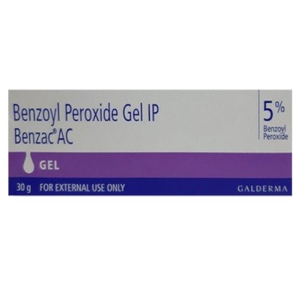 Gel, Galderma, Benzac, Anti-Acnee, 5% Peroxid Benzoil, tub 30gr