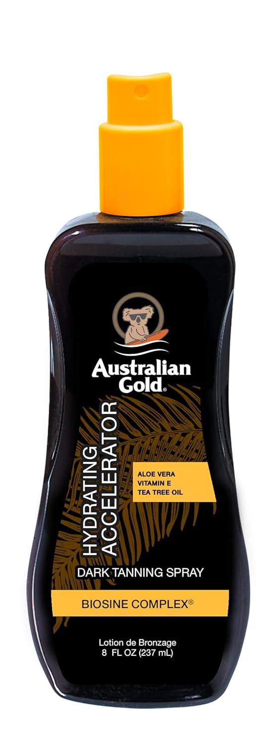 Gel spray accelerator, Australian Gold, Dark Tanning, Hidratează pielea, 237 ml