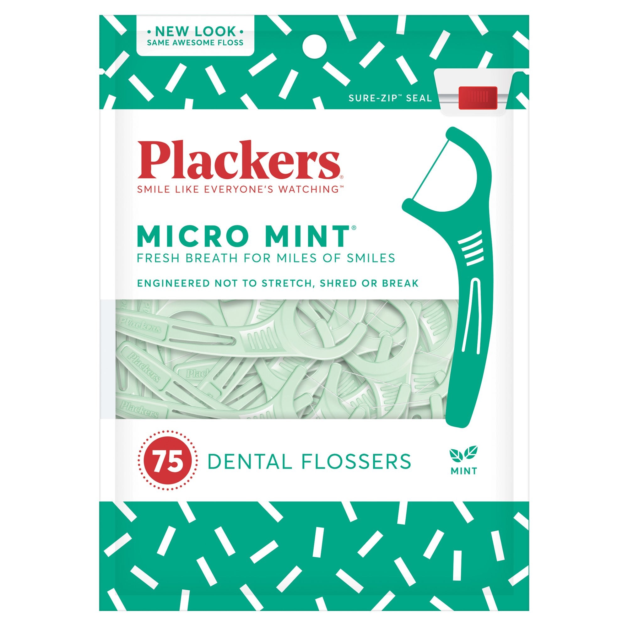 Set Ata Dentara, Plackers, Micro Mint, Tip Scobitoare, Curatare Rapida, Cerata cu Alunecare Usoara, Fibra Rezistenta, 75 buc
