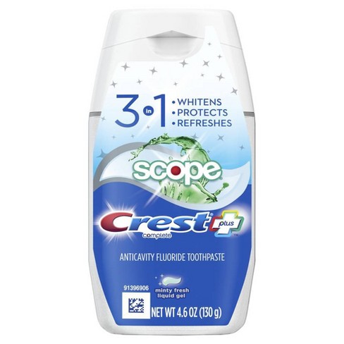 Pasta de Dinti Gel, Crest 3D White, 3 in 1, Complete Scope Outlast, 130gr