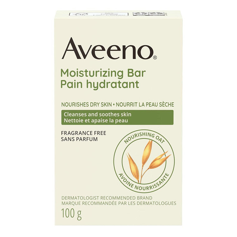 Săpun dermatologic, Aveeno, Hidratant pentru piele uscată, Cu ovăz nutritiv, 100 g