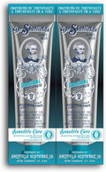 Pastă de dinți, Dr. Sheffield's, Certified Sensitive, Fără fluor, Fără SLS, Anti-placă & whitening, Pachet 2 bucăți