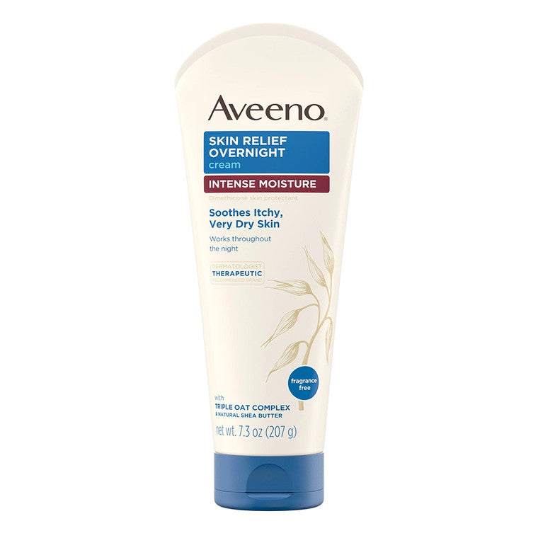Cremă, Aveeno, Skin Relief Intense Moisture, Calmează pruritul, Pentru piele foarte uscată, 207 g