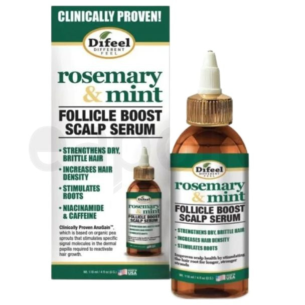Ser scalp, Difeel, Rosemary & Mint, Stimulator Foliculi, Revigorare, Îngrijire Scalp, 118 ml