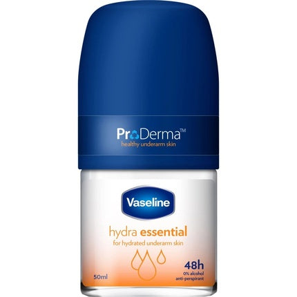 Antiperspirant Roll-On, Vaseline, Pro Derma Hydra Essentials, Protecție 48h, Confort hidratant, 50 ml
