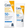 Crema de Fata, CeraVe, Mineral Sunscreen, cu Acid Hialuronic, Ceramide si Oxid de Zinc, pentru Piele Sensibila, impotriva UVA si UVB, SPF50, 75ml