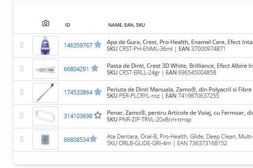 Set Igiena Orala, Crest, Glide, 3D White, pentru Albirea Dintilor, Periuta Poliacril, Pasta 24gr, Apa Gura 36ml, Ata 4m