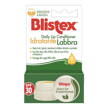 Balsam de Buze, Blistex, Moisturizing SPF 30, Protecție solară, Hidratare lejeră, 7 ml