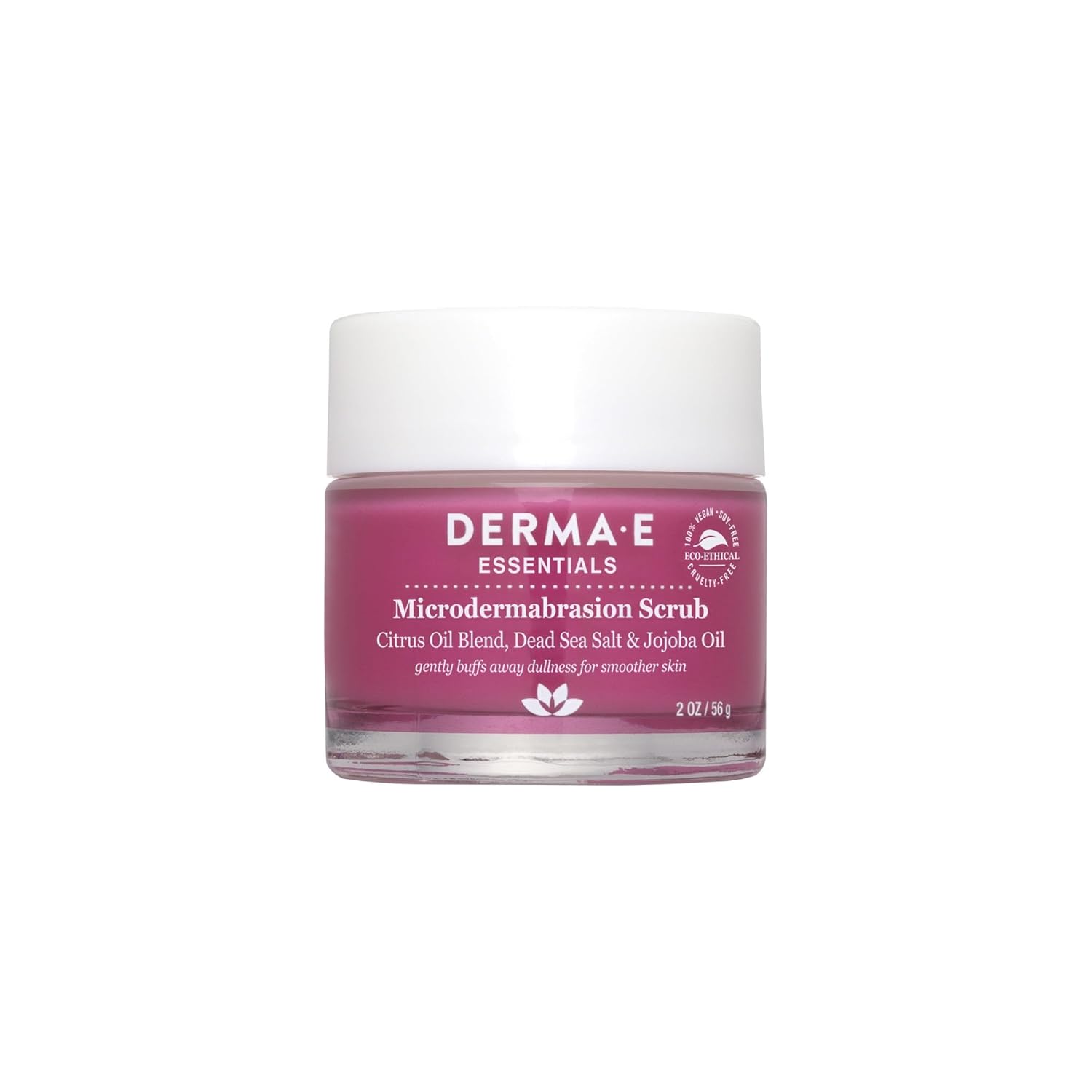 Exfoliant facial, Derma E, Microdermabrasion, Sare din Marea Moartă, Uleiuri esențiale citrice, 57 g