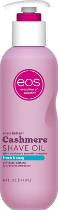 Ulei de ras, Eos, Cashmere, Unt de shea & glicerină, Ajută la prevenirea iritațiilor, 180 ml