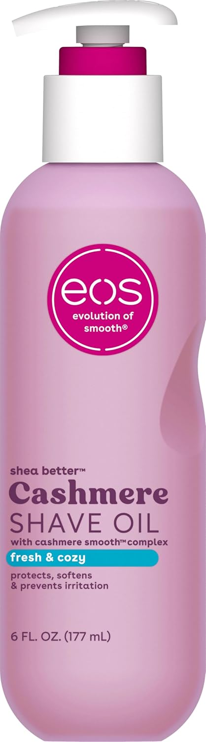 Ulei de ras, Eos, Cashmere, Unt de shea & glicerină, Ajută la prevenirea iritațiilor, 180 ml