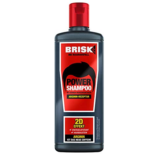 Sampon, Brisk, Power Shampoo, 2D Effect, cu Arginina impotriva Caderii Parului, 250ml