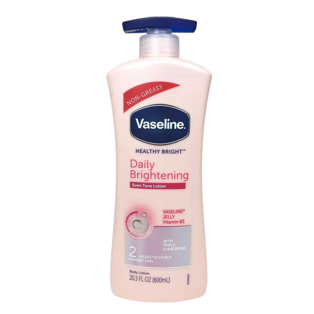 Lotiune de Corp, Vaseline, Daily Brightening, Imbunatateste Aspectul si Hidrateaza Pielea, Textura Non-Grasa, 600ml
