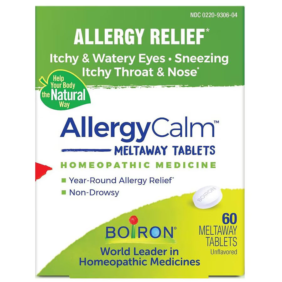 Supliment Homeopat, Boiron, AllergyCalm, Adjuvant in Tratamentul Rinitei Alergice, 60 comprimate