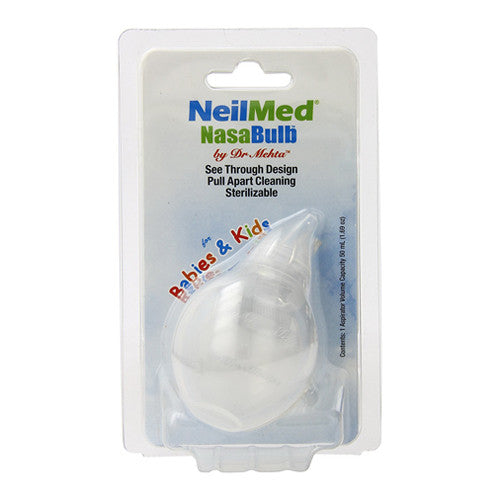 Aspirator nazal clasic pentru bebeluși, NeilMed, NasaBulb, Curățare delicată