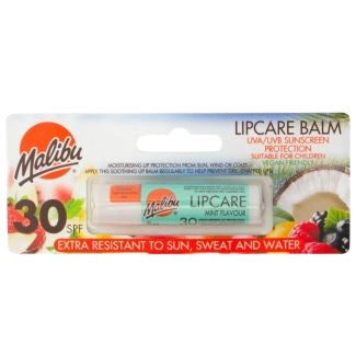 Balsam de buze, Malibu, SPF 30 Mint, Protecție UV, Hidratare, Aromă Mentă, 5 g