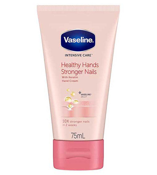 Crema de Maini, Vaseline, Healthy Hands Stronger Nails, pentru Ingrijire Unghii si Maini, 75ml