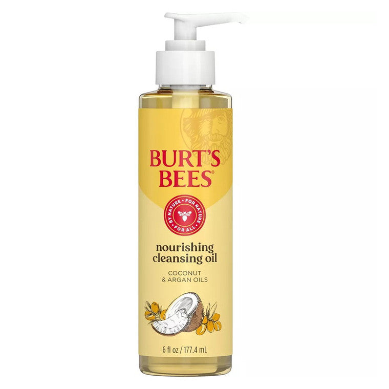Ulei de curățare facială, Burt's Bees, Ulei de cocos & argan, Hidratare intensă, Strălucire naturală, 177.4 ml