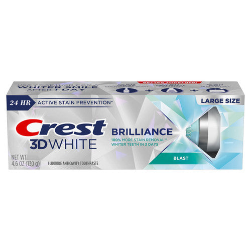 Pasta de Dinti, Crest, 3D White, Brilliance Blast, Efect Proaspat de Albire a Dintilor, 130gr
