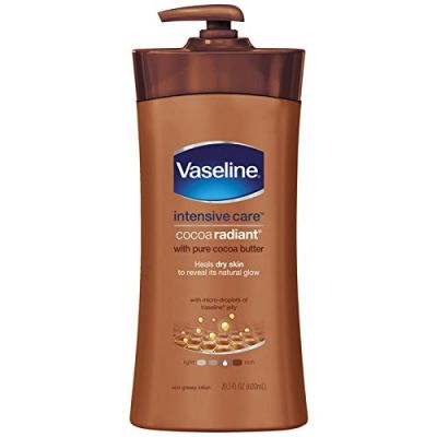 Loțiune de Corp, Vaseline, Intensive Care Cocoa Radiant, Strălucire naturală, Nutriție cu unt de cacao, 600 ml