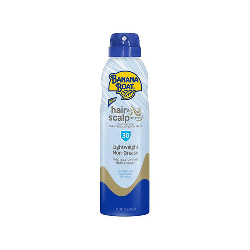 Spray protecție solară pentru păr și scalp, Banana Boat, Hair & Scalp Defense Clear SPF 30, Protecție non-grasă pentru scalp și păr, 170 g