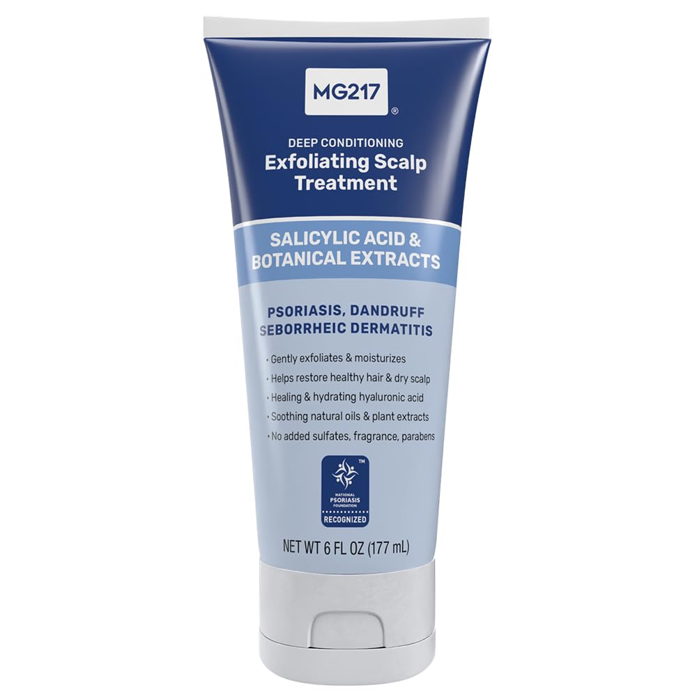 Îngrijire scalp, MG217, Psoriasis & acid salicilic, Exfoliant & hidratant, Fără sulfați, Parabeni și parfum, 177 ml