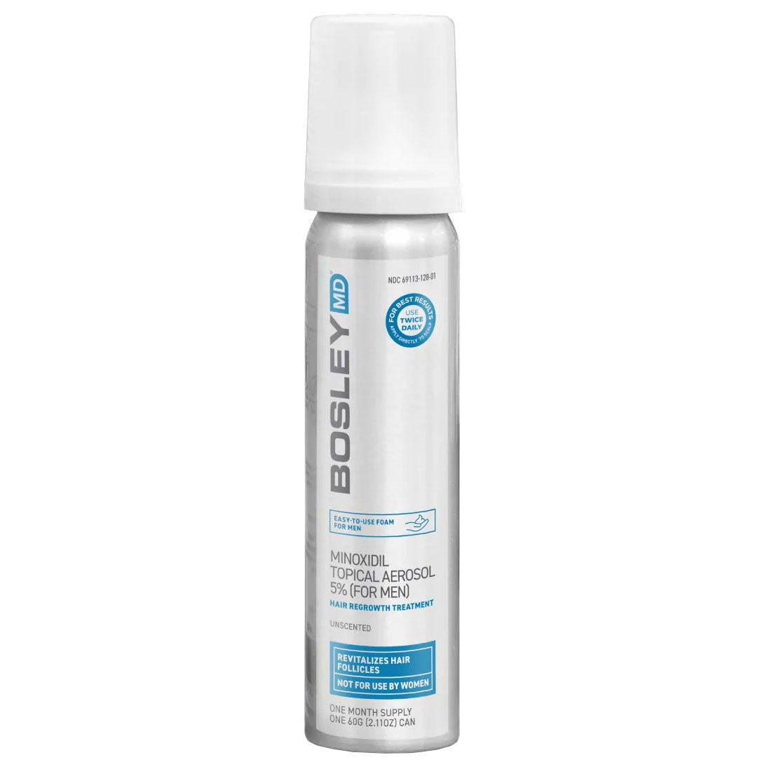 Spuma pentru Cresterea Parului, Bosley MD, Men, Minoxidil 5%, pentru Barbati, 1x 60ml