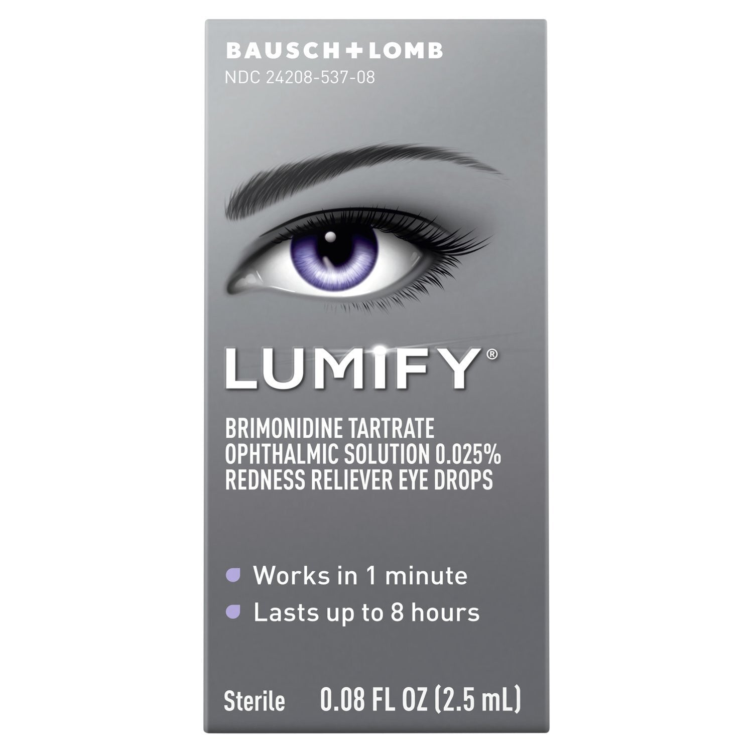 Picaturi Ochi, Bausch+Lomb, Lumify, cu Tartrat de Brimonidina 0, 025%, Reduc Roseata Oculara, 2.5ml