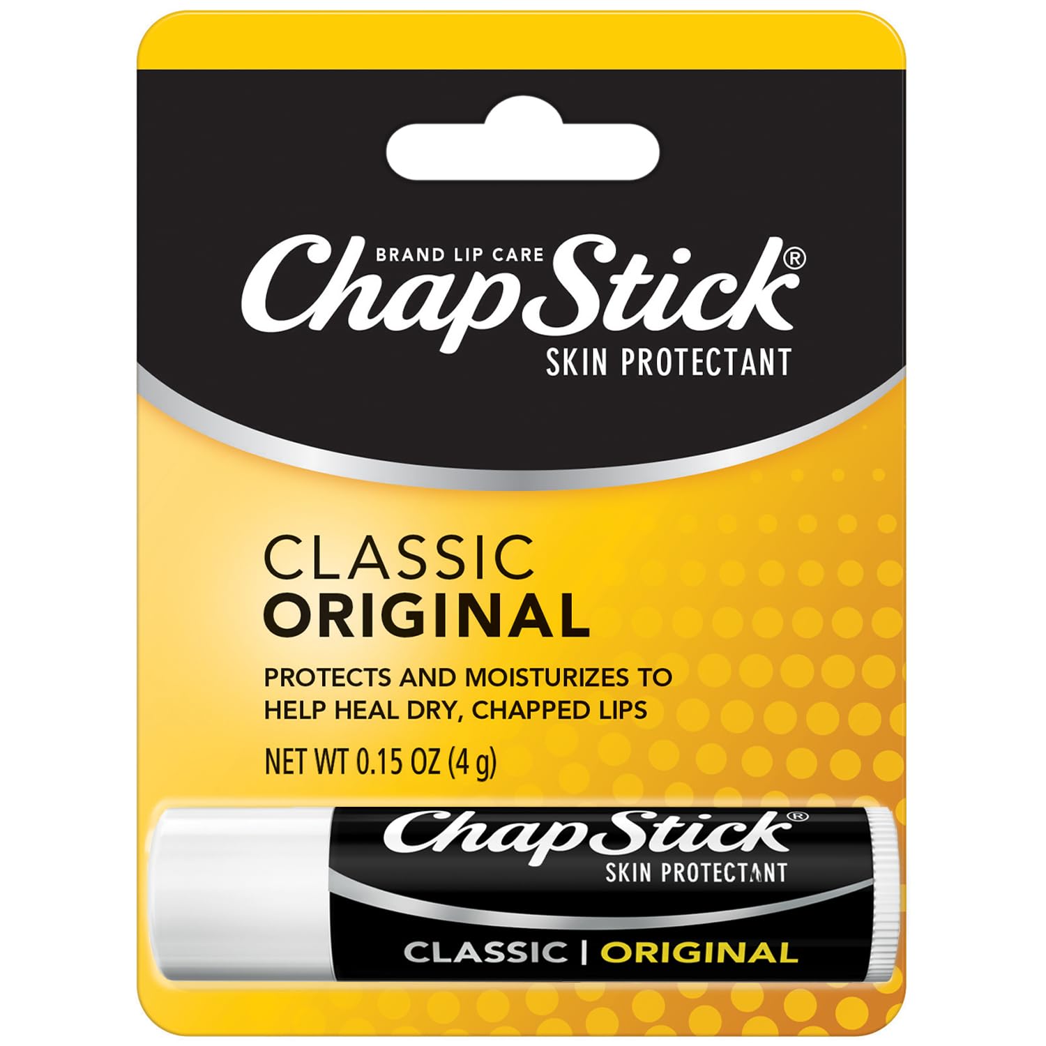 Balsam de buze, ChapStick, Clasic Regular, Protector pentru buze, Hidratare zilnică, 4.25 g