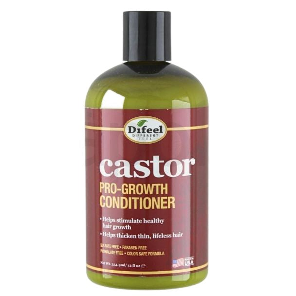 Balsam păr, Difeel, Castor Pro-Growth, Creștere Păr, Descurcare, Fortifiere, 355 ml