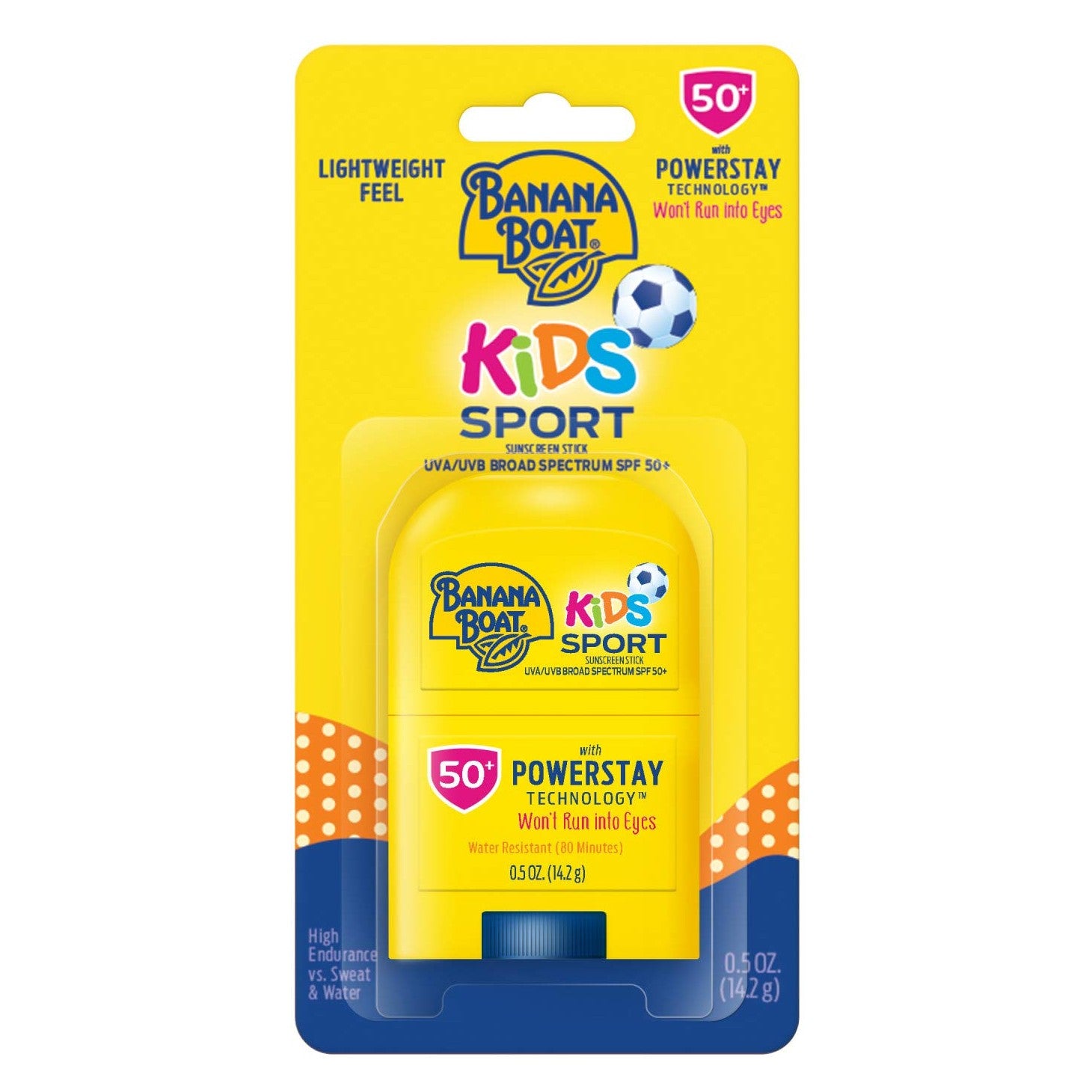 Stick Protectie Solara, Banana Boat, Sport Kids, impotriva UVA si UVB, SPF 50, Rezistent la Apa si Transpiratie, fara Parfum, 14.2gr