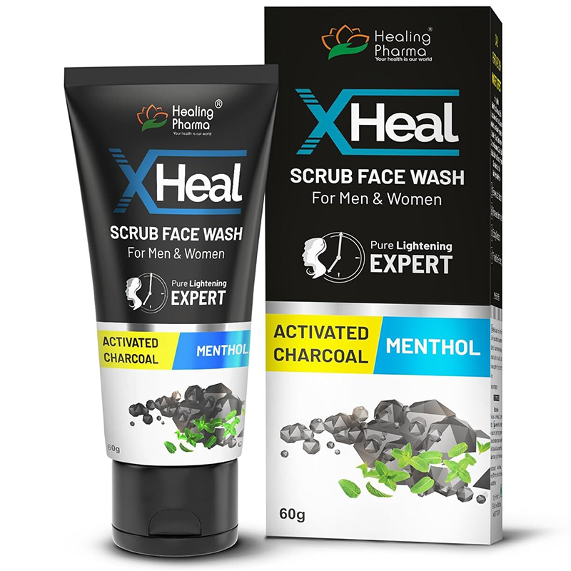 Lotiune de Spalare, Healing Pharma, X Heal, Efect de Curatare Profunda cu Carbune Activat, 60ml