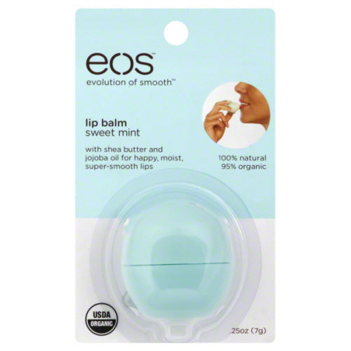 Balsam de Buze, EOS, Sweet Mint, Efect Reparator si Hidratant, SPF15, Aroma Menta Dulce, 7gr
